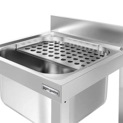 GGM Gastro Mop sink - Stainless steel - with drainer grid