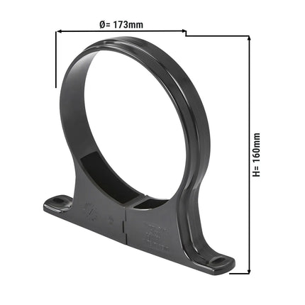 GGM Gastro Mounting/Cross Bar for Polycarbonate Cup & Lid Dispenser - for Countertop Built-In Horizontal Mounting - 175x25x160mm - for BKFL455; DKFL110; DKFL095; BEFL606; BEFL455; DEFL606; DEFL455