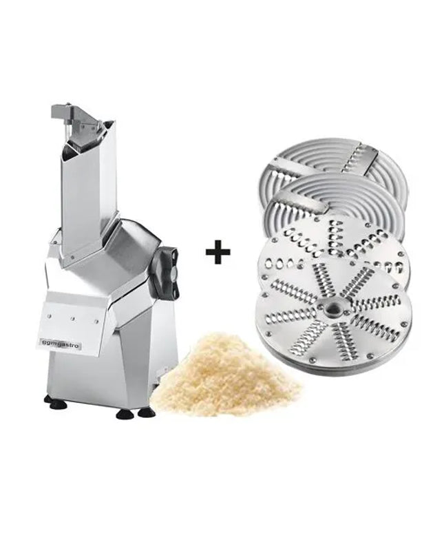 GGM Gastro Mozzarella Cutter - with Cutting & Grating Discs - for grated cheese