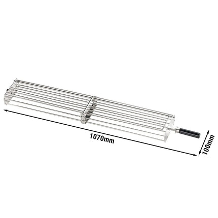GGM Gastro Multi Position Sword with Handle for Charcoal Chicken Grills - Length 1350mm - Stainless Steel - for HKGM Series