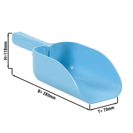 GGM Gastro Muỗng Múc Kem - Có Giá Đỡ - Nhỏ - Xanh Dương