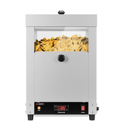 GGM Gastro Nacho & Popcorn Warmer - 300W - Stainless Steel - for Almonds & Nuts