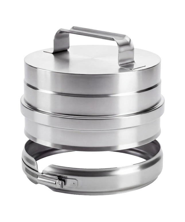 GGM Gastro Nắp Bịt Đầu Chồng Mép - Có Tay Cầm & Đai Kẹp - Ø250mm