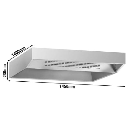 GGM Gastro Nắp Chụp Thép Không Gỉ Cho Lò Pizza - 1420x1320x230mm - Thép Không Gỉ - Cho PEZ630 & PDZ630