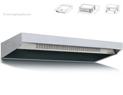 GGM Gastro Nắp Chụp Thép Không Gỉ Cho Lò Pizza - 1420x1670x230mm - Thép Không Gỉ - Cho PEZ930 & PDZ930