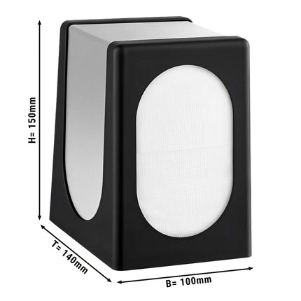 GGM Gastro Napkin Dispenser Tabletop - Black/Grey - Plastic - 100x135x150mm
