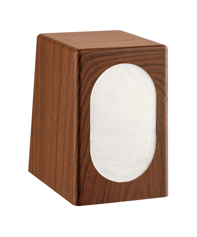 GGM Gastro Napkin Dispenser Tabletop - Wood Look - ABS Plastic - 100x135x150mm - Brown