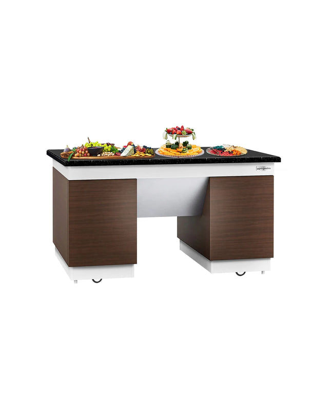 GGM Gastro Neutral Element DUBLIN - 1600x1000x900mm - Black Granite worktop - 4 doors