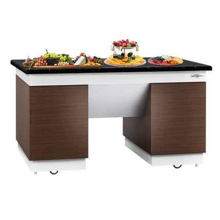 GGM Gastro Neutral Element DUBLIN - 1600x1000x900mm - Black Granite worktop - 4 doors