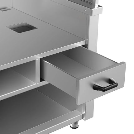 GGM Gastro Neutral Element for Charcoal & Gas Grill - 1760x790x2100mm - Stainless Steel AISI 304 - with 4 Filters - for KGE1600 & 2x GGE800