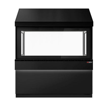 GGM Gastro Neutral Element for Commercial Charcoal & Gas Grill - 1900x900x2160mm - Black front - Black granite worktop - with Lighting