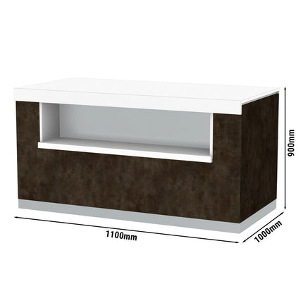 GGM Gastro Neutral Element PRAG - 1100x1000x900mm - SCHOTT glass-ceramic top