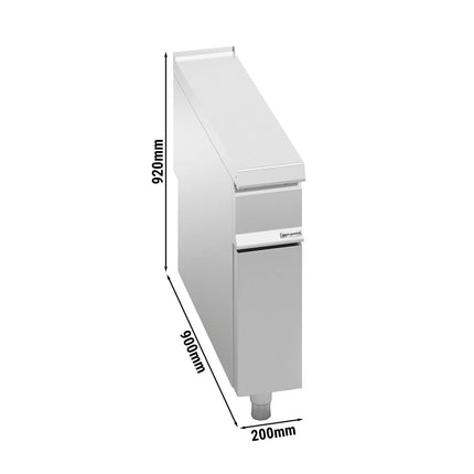 GGM Gastro Neutral Element Stand Unit Paolo 900 - 200x900x920mm - Stainless Steel AISI 304 - Series Paolo 900 - with closed substructure
