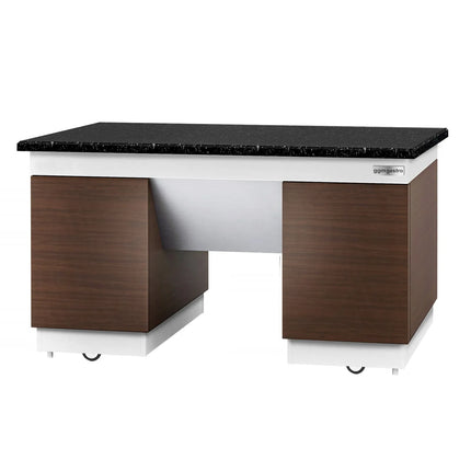 GGM Gastro Neutral Element with Granite worktop - 1600x800x900mm - 4 doors - with Wheels