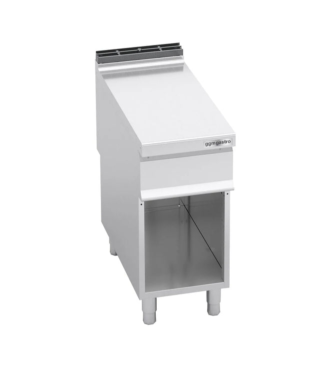 GGM Gastro Neutral Element - with Open Substructure - with Upstand Lorenzo 900 - 400x900x967mm - 0.70m³ - Stainless Steel AISI 304 - Series Lorenzo 900