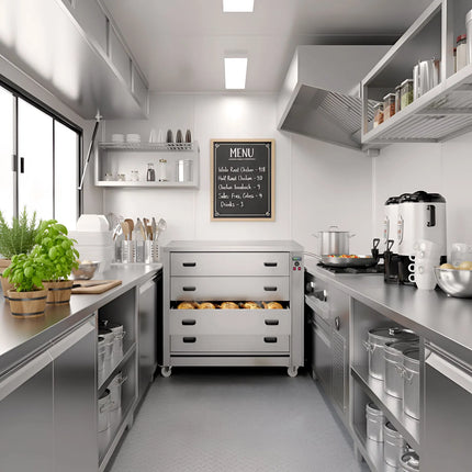 GGM Gastro Ngăn Kéo Giữ Nóng - 4 Ngăn - 4x GN 1/1 - 2kW - 1395x910x1020mm