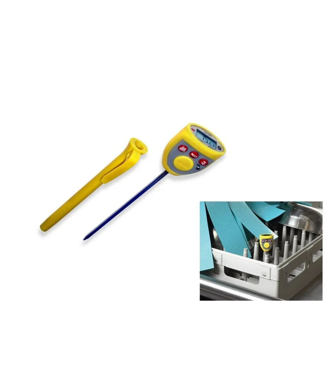 GGM Gastro Nhiệt Kế Đầu Dò - Kỹ Thuật Số - Thép Không Gỉ - Chống Nước - Có Báo Động Nhiệt Độ - Độ Sâu Cắm 121mm - -40°C đến +200°C