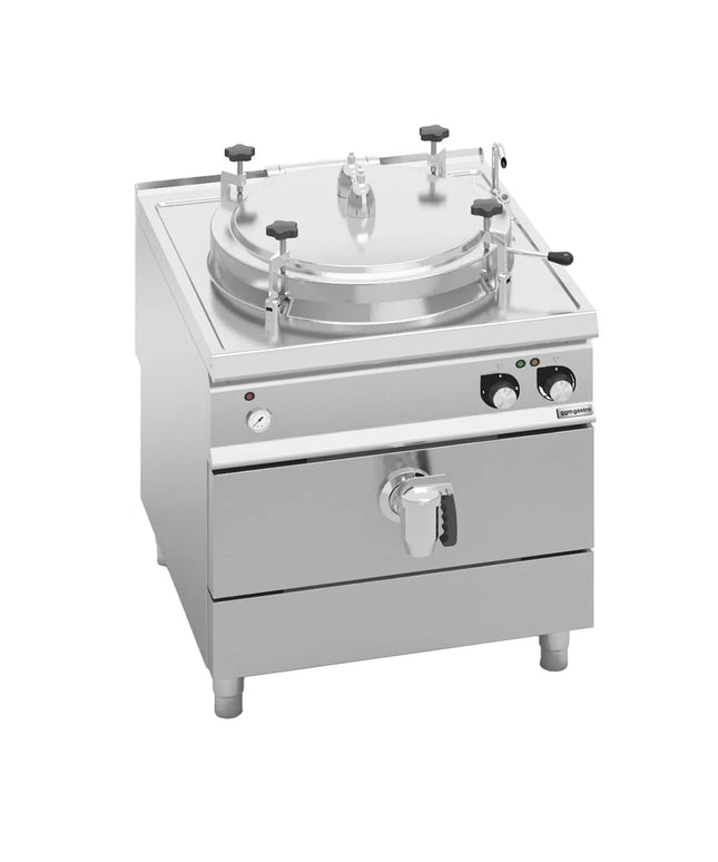 GGM Gastro Nồi Nấu Áp Suất Điện - 100L - 16kW - Gia Nhiệt Gián Tiếp - Kèm Đấu Nối Nước