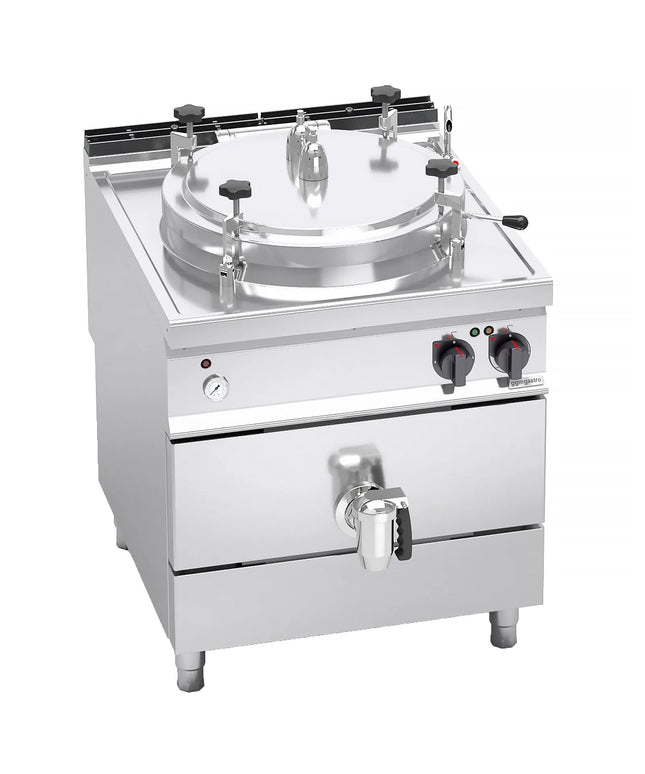 GGM Gastro Nồi Nấu Áp Suất Điện - 150L - 18kW - Gia Nhiệt Gián Tiếp - Kèm Đấu Nối Nước