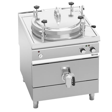 GGM Gastro Nồi Nấu Áp Suất Điện - 150L - 18kW - Gia Nhiệt Gián Tiếp - Kèm Đấu Nối Nước