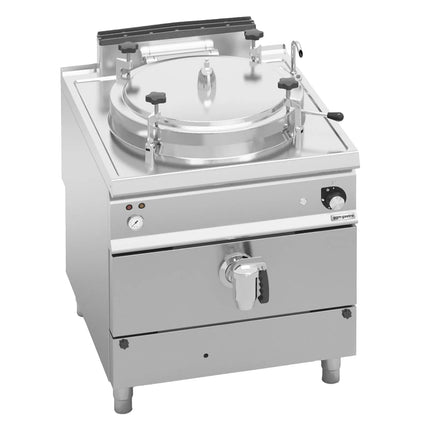 GGM Gastro Nồi Nấu Áp Suất Gas - 100L - 20.9kW - Gia Nhiệt Gián Tiếp - Kèm Đấu Nối Nước