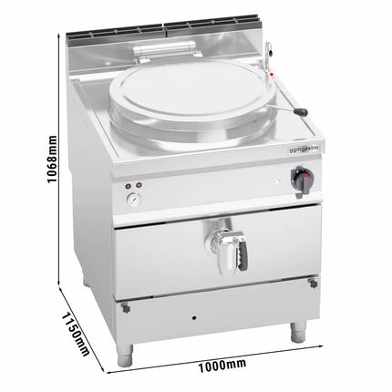 GGM Gastro Nồi Nấu Áp Suất Gas - 200L - 34.5kW - Gia Nhiệt Gián Tiếp - Kèm Đấu Nối Nước