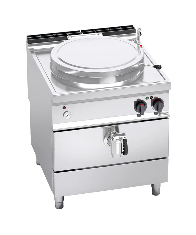 GGM Gastro Nồi Nấu Điện - 100L - 16kW - Gia Nhiệt Gián Tiếp - Kèm Đấu Nối Nước