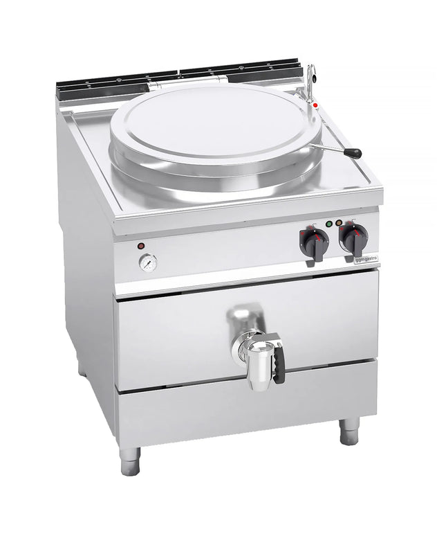 GGM Gastro Nồi Nấu Điện - 150L - 18kW - Gia Nhiệt Gián Tiếp - Kèm Đấu Nối Nước