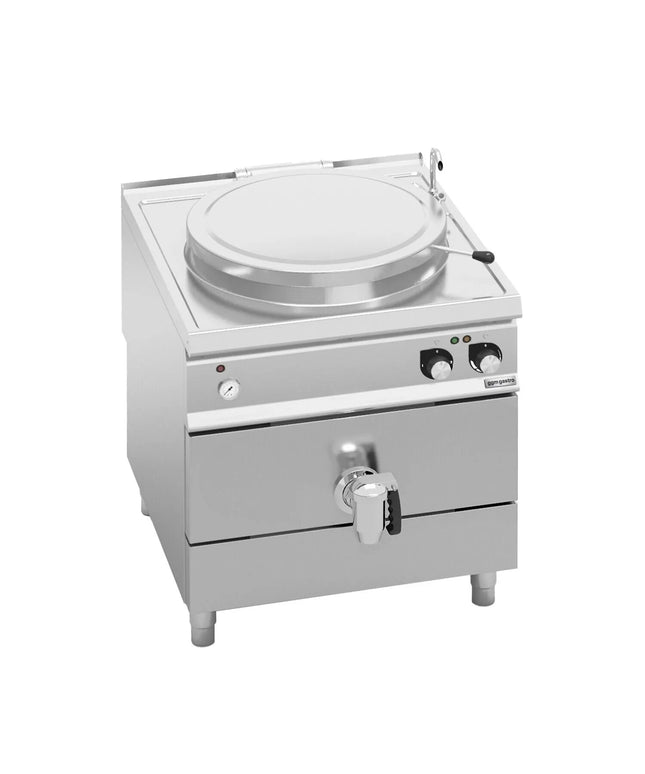 GGM Gastro Nồi Nấu Điện - 150L - 18kW - Gia Nhiệt Gián Tiếp - Kèm Đấu Nối Nước