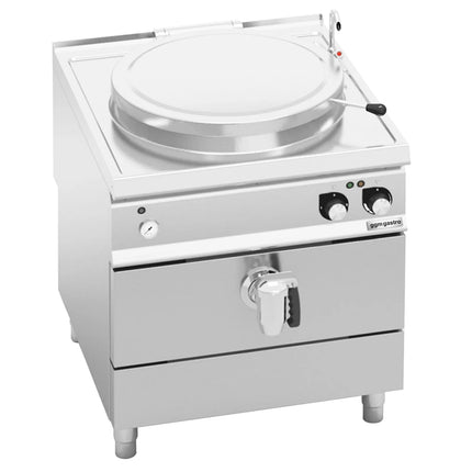 GGM Gastro Nồi Nấu Điện - 150L - 18kW - Gia Nhiệt Gián Tiếp - Kèm Đấu Nối Nước