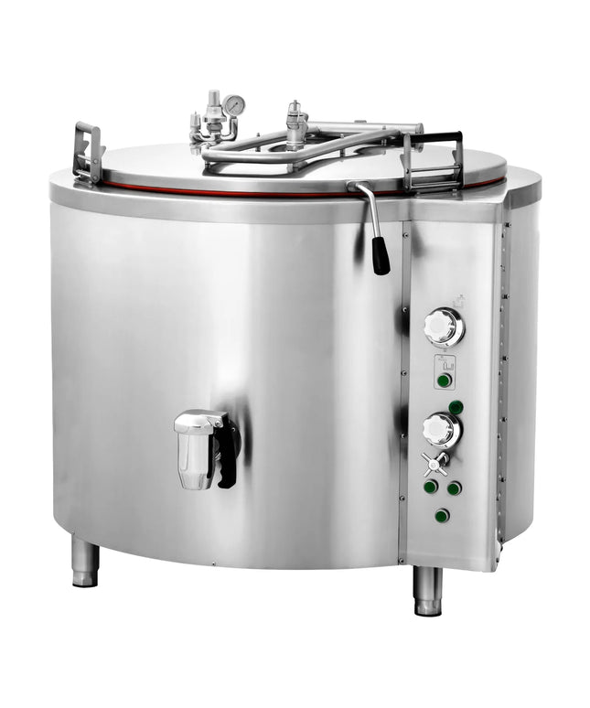GGM Gastro Nồi Nấu Điện - 300L - 27kW - Gia Nhiệt Gián Tiếp - Kèm Đấu Nối Nước
