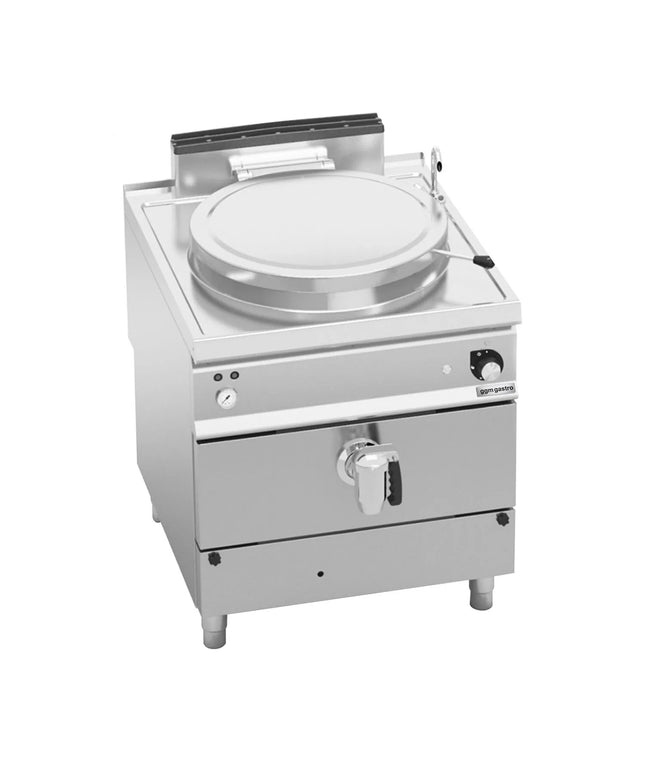 GGM Gastro Nồi Nấu Gas - 100L - 20.9kW - Gia Nhiệt Gián Tiếp - Kèm Đấu Nối Nước