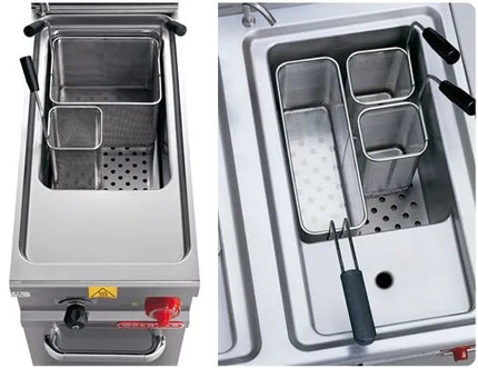 GGM Gastro Nồi Nấu Mì Điện - 1 Bồn - Đứng Độc Lập - 30L - 8kW - Có Van Xả