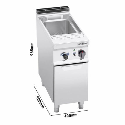 GGM Gastro Nồi Nấu Mì Điện - 1 Bồn - Đứng Độc Lập - 40L - 10kW - Có Van Xả