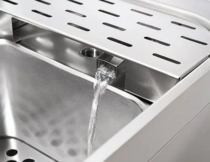 GGM Gastro Nồi Nấu Mì Gas - 2 Bồn - Đứng Độc Lập - 40+40L - 24kW - Có Van Xả