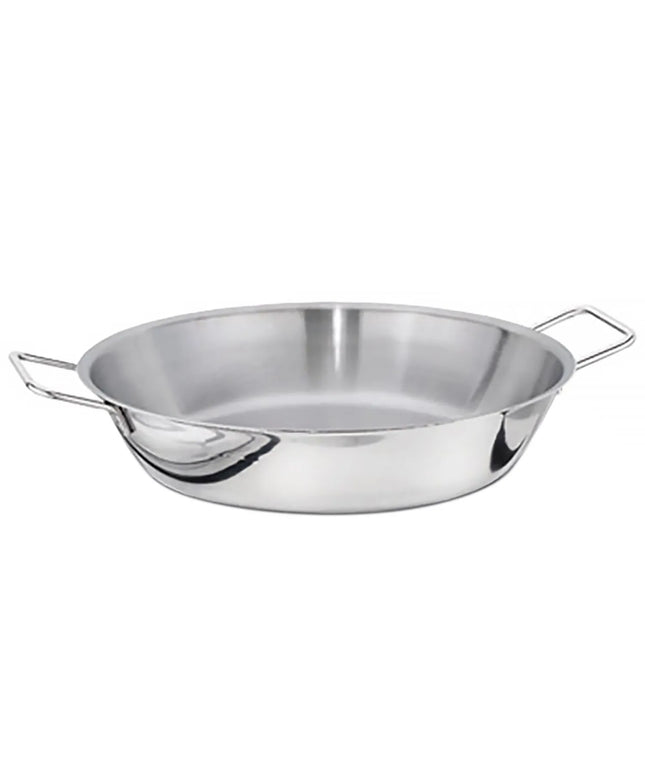 GGM Gastro Paella Pan - Stainless Steel – Ø 400 mm – Height: 80 mm - 10L - Induction Compatible
