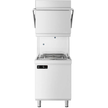 GGM Gastro Pass-through dishwasher - 6.52 kW - incl. inlet table left & outlet table right - with detergent, rinse aid & drain pump