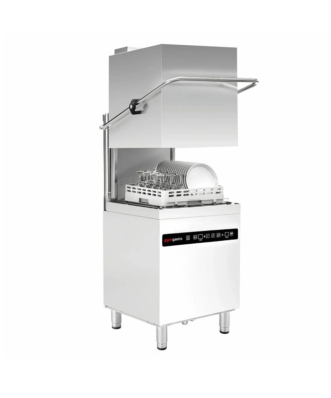 GGM Gastro Pass Through Dishwasher - Digital Controls - 8.7 kW - with Heat Recovery, Detergent and Rinse Aid Dosing Pumps, Drain Pump