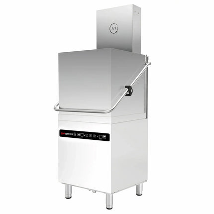 GGM Gastro Pass Through Dishwasher - Digital Controls - 8.7 kW - with Heat Recovery, Detergent and Rinse Aid Dosing Pumps, Drain Pump