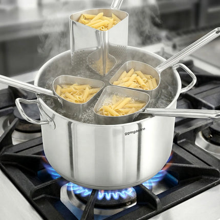 GGM Gastro Pasta Cooker Set - Stainless Steel - 22.4 L - Ø 360 mm - incl. 4 Baskets - Induction Compatible