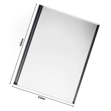 GGM Gastro Patisserie Tray - Stainless Steel - EN 600x400 - 600x400x10mm - suitable for EN 4060 series