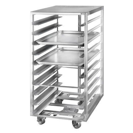 GGM Gastro Patisserie Tray Trolley -  Stainless Steel - 10-Level - for 10 x 600x400mm Trays - with low-noise braked castors