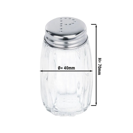 GGM Gastro Pepper Shaker - Glass - Ø39mm - Height: 72mm