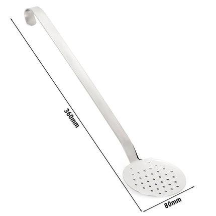 GGM Gastro Perforated Ladle - Ø79mm - Handle Length: 280mm - Stainless Steel
