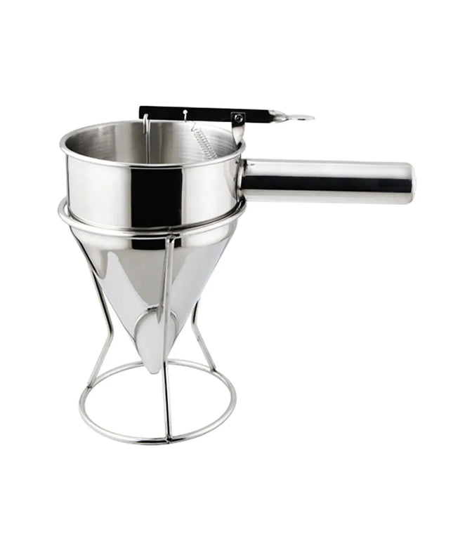 GGM Gastro Piston Funnel in Stainless Steel - 1L - with Stand