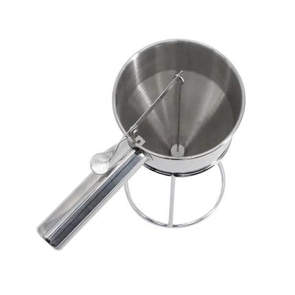 GGM Gastro Piston Funnel in Stainless Steel - 1L - with Stand