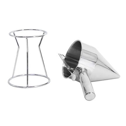 GGM Gastro Piston Funnel in Stainless Steel - 1L - with Stand