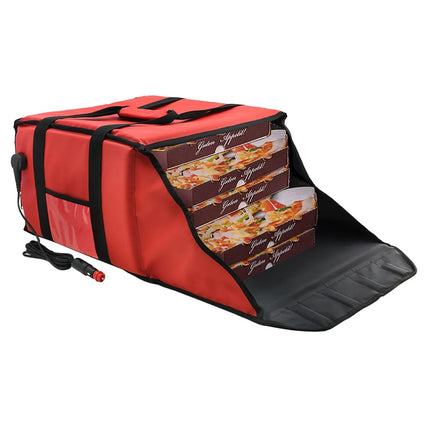GGM Gastro Pizza Bag / Insulated Bag - 4 pizza boxes 350x350mm - 350x350x200mm - Red