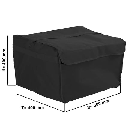 GGM Gastro Pizza Bag / Insulated Bag - 8 pizza boxes 523x829mm - 523x829x134mm - Black