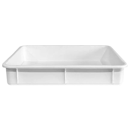 GGM Gastro Pizza Dough Tray Set - EN 600x400 - Height: 100mm - Polypropylene - White - 8 Containers & 1 Lid